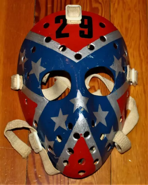 JOFA 280 HM30 Large Sr. Goalie Helmet Mask Hockey Blue Billy Smith Islanders
