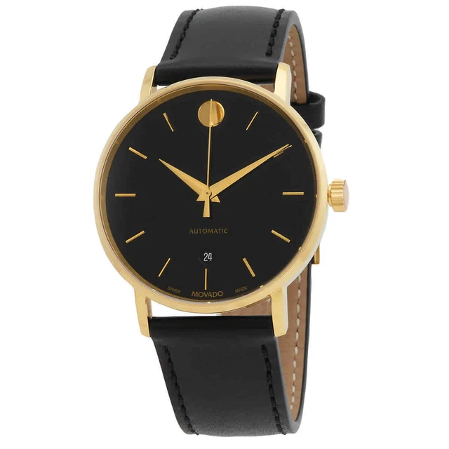 Movado Classic Museum Automatic Black Dial Men's Watch 0607300