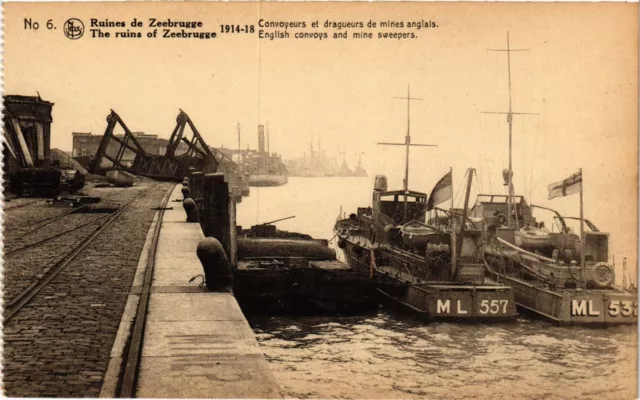 CPA Militaire, Ruines de Zeebrugge (278244)