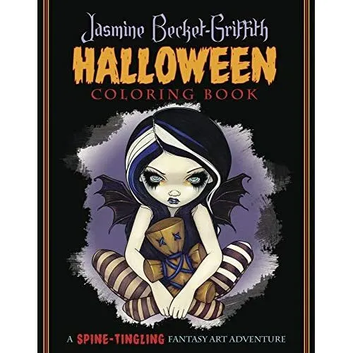 Jasmine Becket-Griffith Halloween Coloring Book: A Spin - Paperback NEW Jasmine