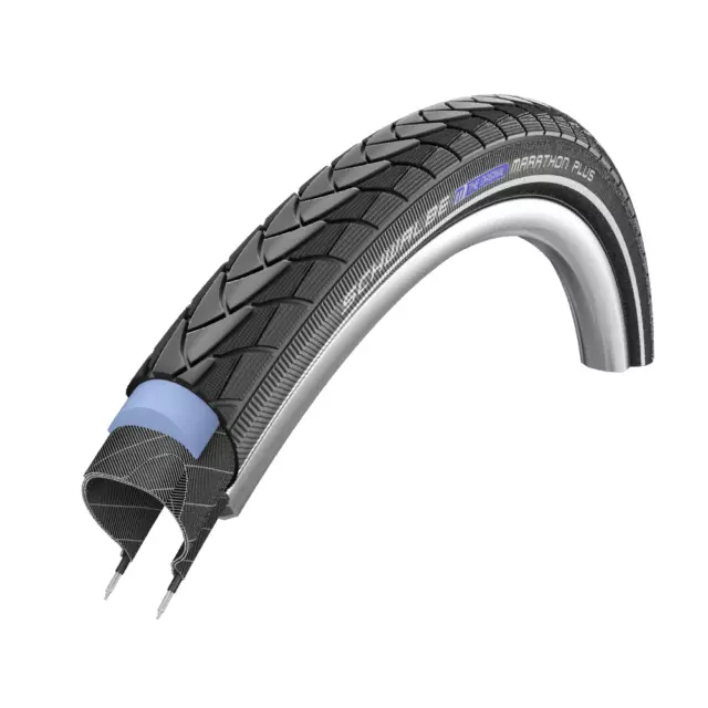 Schwalbe Marathon Plus SmartGuard HS 440 Wire Bead Tire 700x35 Black Reflex