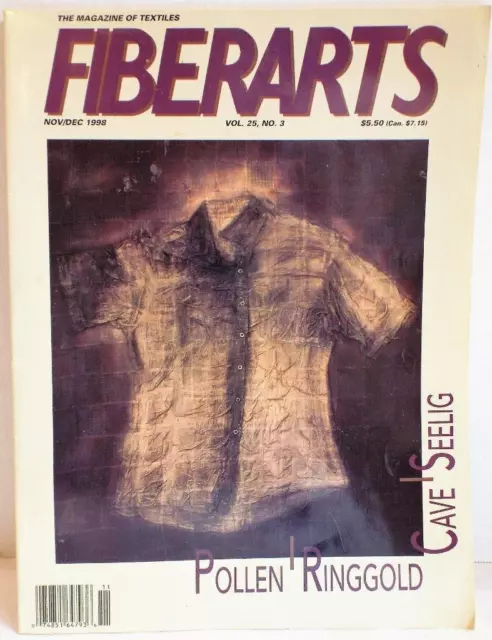 FIBERARTS Magazine Vol. 25 No. 3 Nov/Dec 1998 The Magazine of Textiles Fiber Art