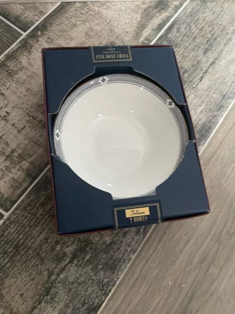 BNIB M&S MARKS AND SPENCER ST MICHAEL FELSHAM 6" CEREAL SOUP BOWL DISH x2
