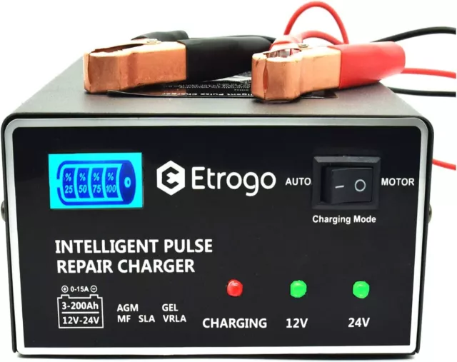 INTHOOR CHARGEUR DE Batterie Intelligent 12V/24V 8A, 3 Étapes De Chargeur  Batter EUR 61,08 - PicClick FR