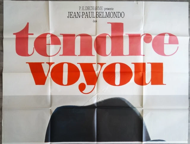Tendre Voyou /Affiche Cinéma Originale 240X160 Cm En 2 Volets/Belmondo/1966