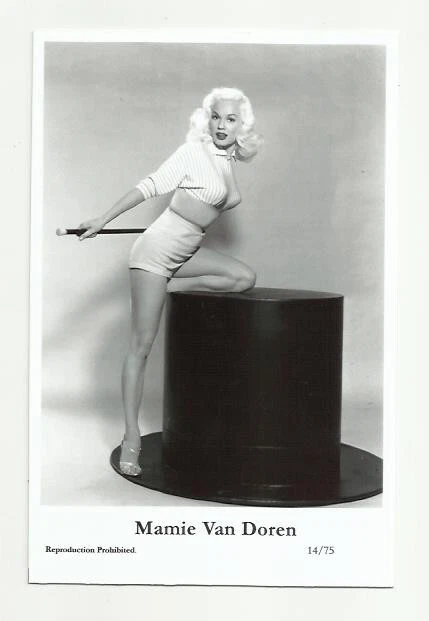 (Bx22) Mamie Van Doren Photo Card (14/75) Filmstar  Pin Up Movie Glamor Girl