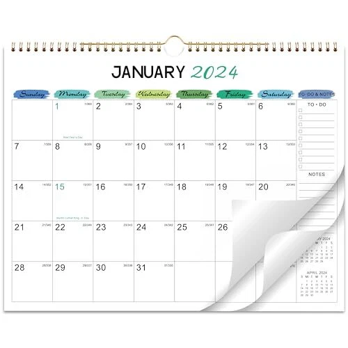 2024 CALENDAR JAN DEC 2024 Wall Calendar, 12 Monthly Calendar