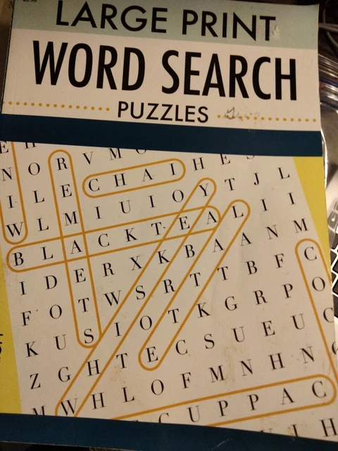 Large print word search puzzles by bendon 7 10 picclick