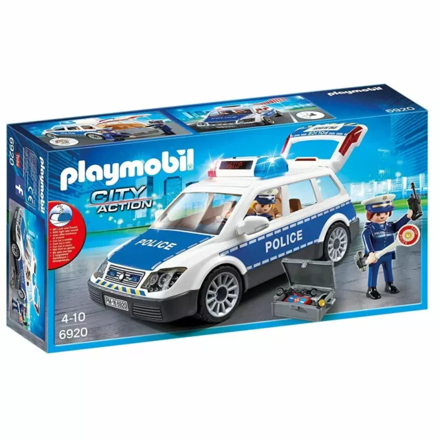 Playmobil 6920 City Action Police Squad Car with Lights & Sound Vehicle Playset