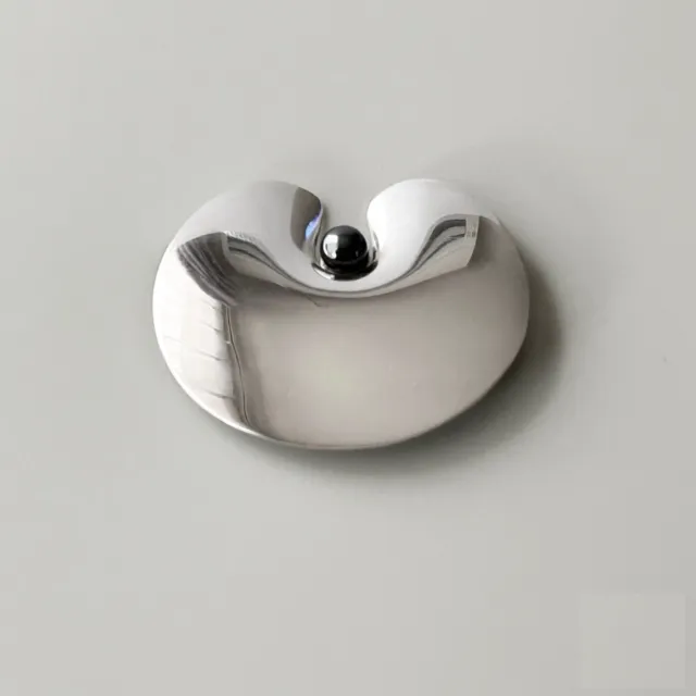 Georg Jensen Brooch Hematite Sterling Silver 925 Vintage