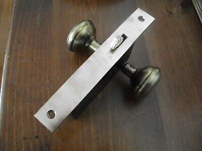 Antique Norwalk Co. Mortise Lock with 2 1/4" BRASS Handles