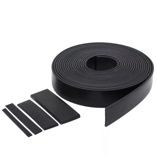 Black Solid Rubber Flat Strip Sealing Strip Thick 1/2/3/5mm Width 10/15/20-100mm