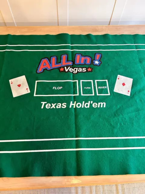 Craps and Texas Hold'em Table Felt - Double Sided Cloth 2