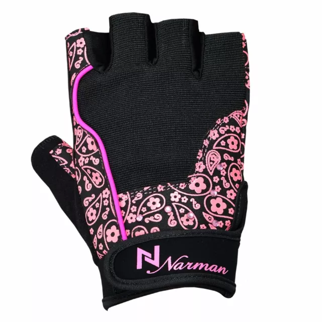 Ladies Gel Gloves Fitness Gym Wear Weight Lifting Training Cycling Pink/Black