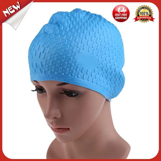 es #QZO Moda Natación duradero Cap deportiva de silicona Con sombrero multicolor