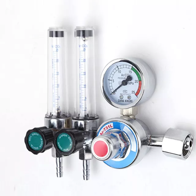 Gas Druckminderer Argon CO2 MIG MAG TIG Flowmeter Schutzgas Druckregler 25MPa