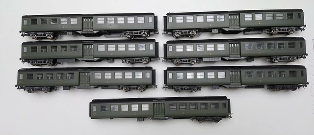 HO ROCO LOT De 2 X Voitures Boite A Tonnerre 2 Essieux Sncf Epave No Ls