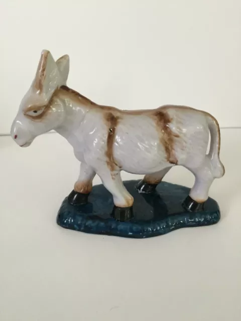 Donkey-Mule-Burro Figurine Head Down Ceramic-Porcelain Made in Japan Figurine