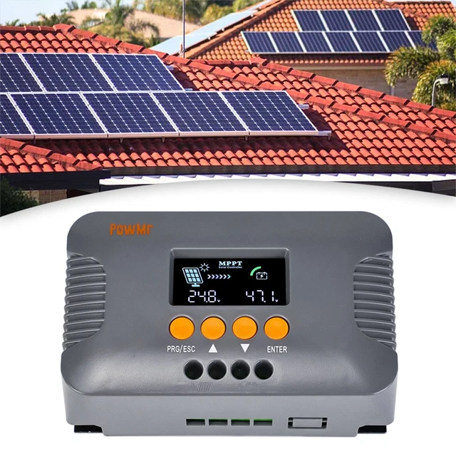 Controller di carica solare 10A MPPT design facile da usare con display LCD