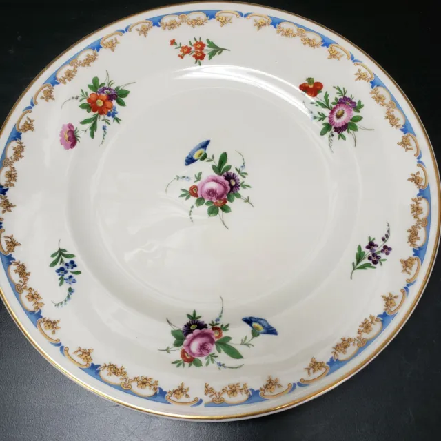 Syracuse China CLIFTONDALE Old Ivory Multicolor Flowers- 9-3/4" DINNER PLATE