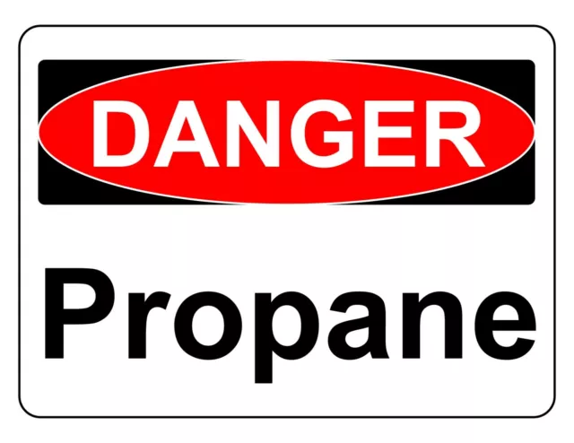 Danger Propane Osha Decal Safety Sign Sticker 3M Usa Made