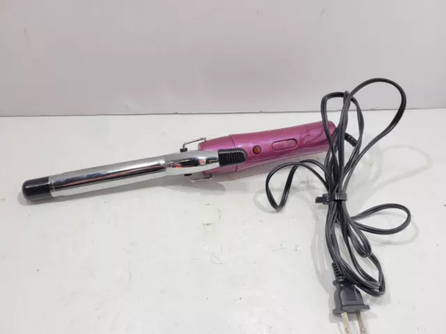 Remington CI-11A19 Rizador Style Curling 3/4" Chrome Barrel Iron Rod  - Pink