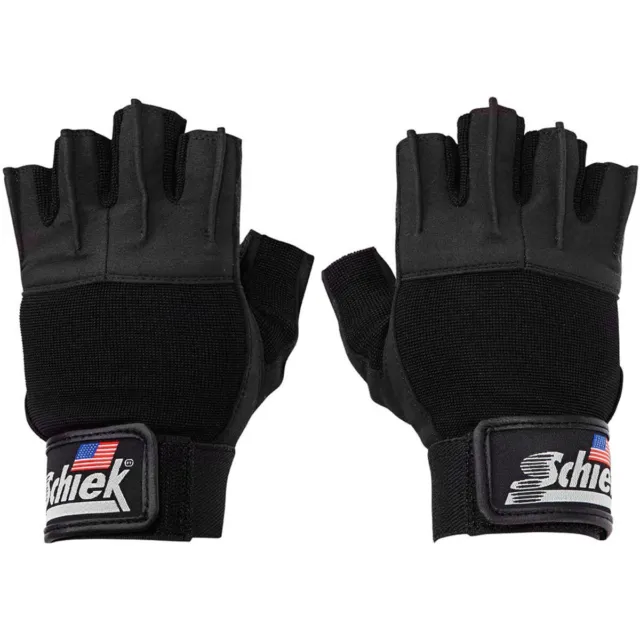 Schiek Sports 530 Platinum Series Weight Lifting Gloves - Black/Gray