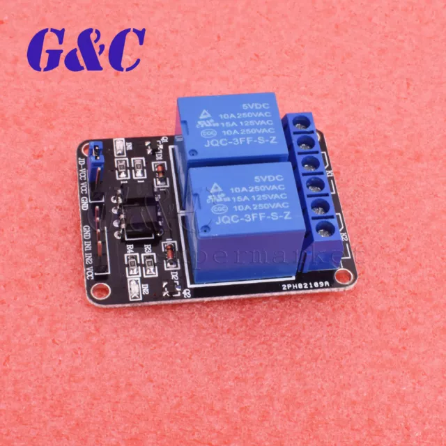 1/2/5PCS 5V Two 2 Channel Relay Module With optocoupler For PIC AVR DSP ARM