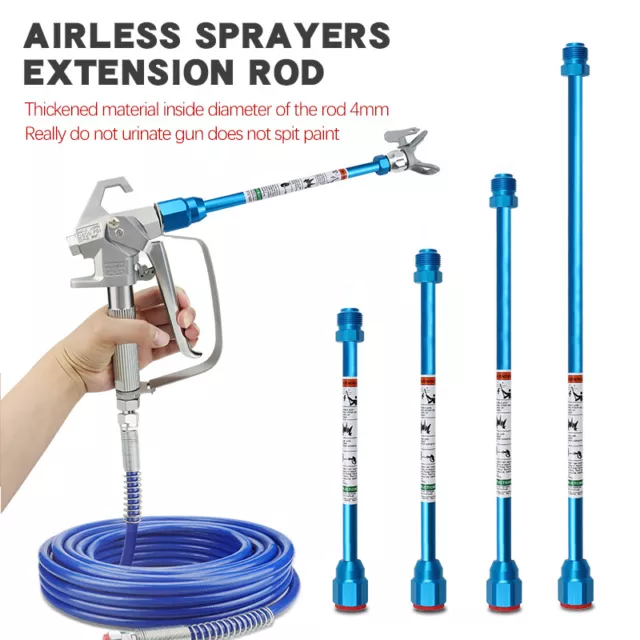 Airless Paint Sprayer Spray Gun Tip Extension Pole Rod 3 Pack Painting Wand