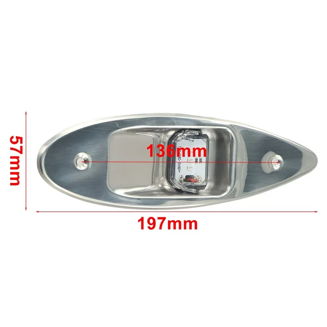 2 Feux De Navigation LED Marine 3.5W 10-30V - IP68 Étanche Pour Bateau, Ponton Et Pêche (Bleu)