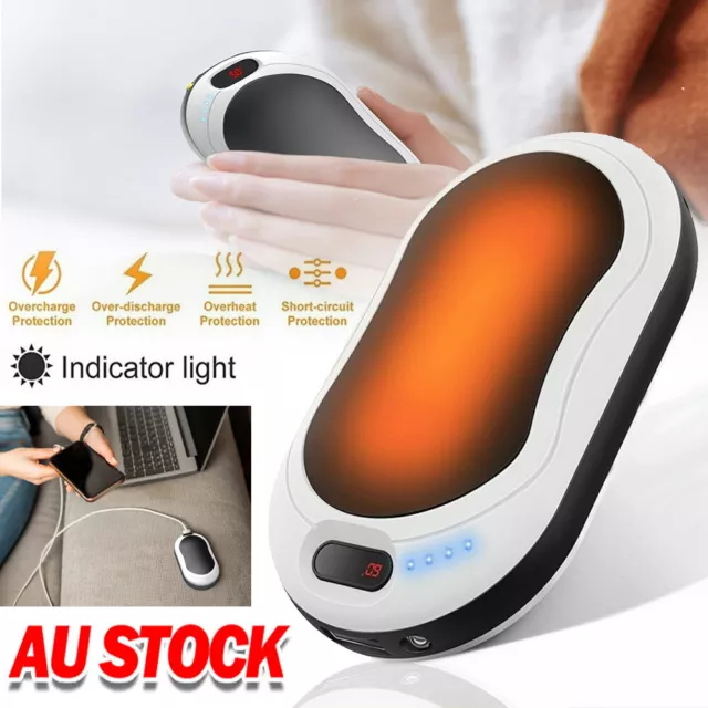 Portable Mini Hand Warmer USB Rechargeable 2 In1 Pocket Power Bank Winter Heater