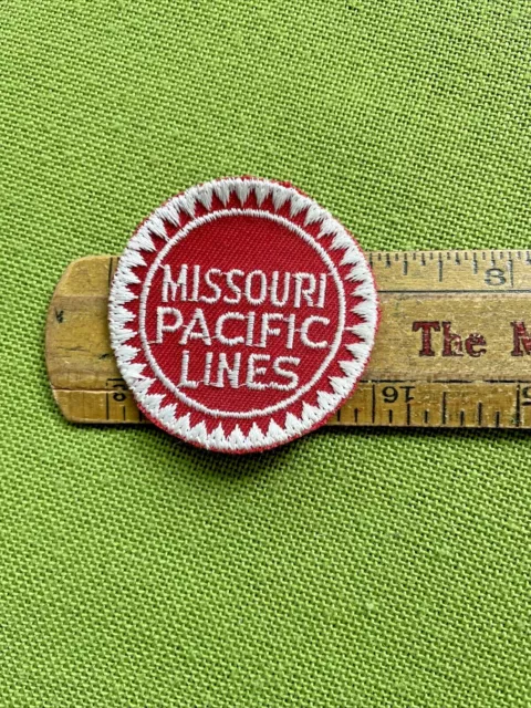 VTG Missouri Pacific Lines Mo-PAC Railroad Sew On Train Uniform Badge PATCH 2"