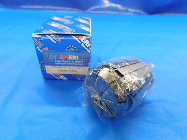 New Eri America Er32 Collet Size 7/32 Made In Italy Er32-0218 .21875 .2188