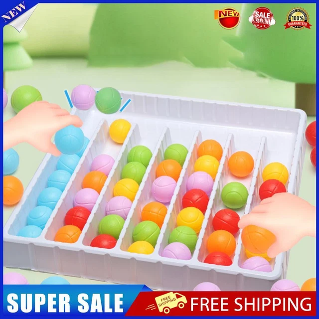 BALL SORTING TOY Rainbow Balls Sensory Game Color Ball Return Game for ...