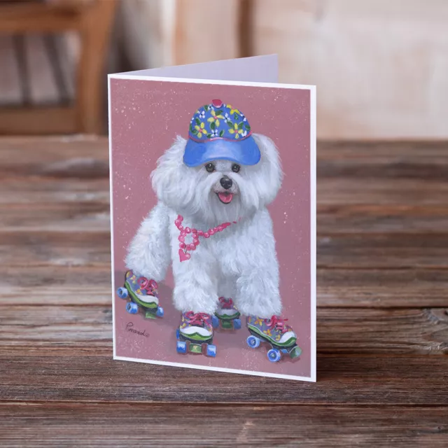 Bichon Frise  Greeting Cards and Envelopes Pack of 8 PPP3021GCA7P