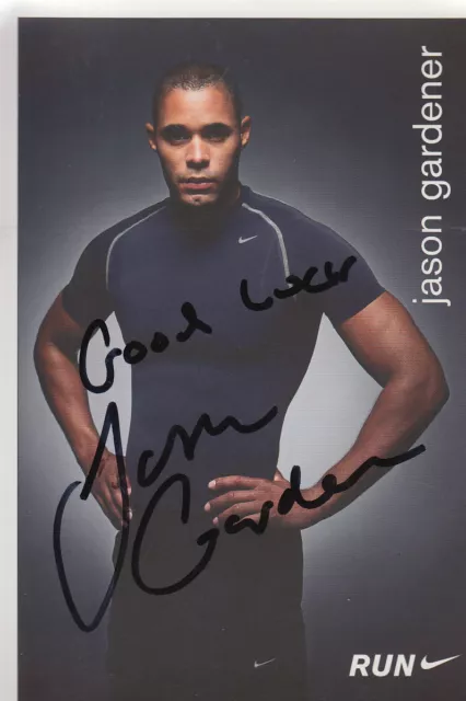 Jason Gardner Hand Signed Great Britain 6X4 Promo Card.