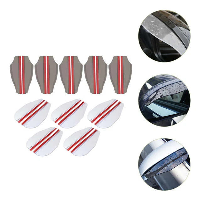10 paia specchietto retrovisore auto PVC copertura sopracciglia paraspecchi laterale