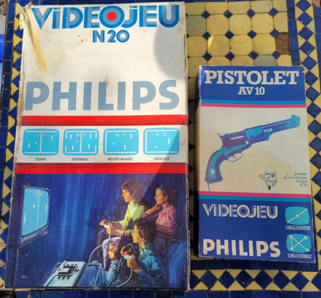 Video Jeu N20 Philips Console Vintage Avec Pistolet AV10