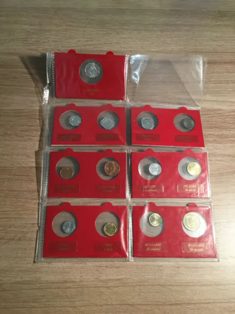 Set 13 Coins UNC Jamaique-Caraibes Orientales-Chili-Pakistan-Islande-Bulgarie