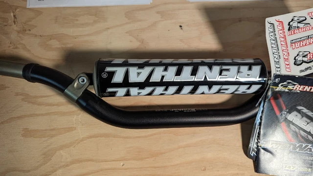 Renthal - 998-01-BK-02-185 - Twinwall Handlebar, Reed/Windham Bend - Black