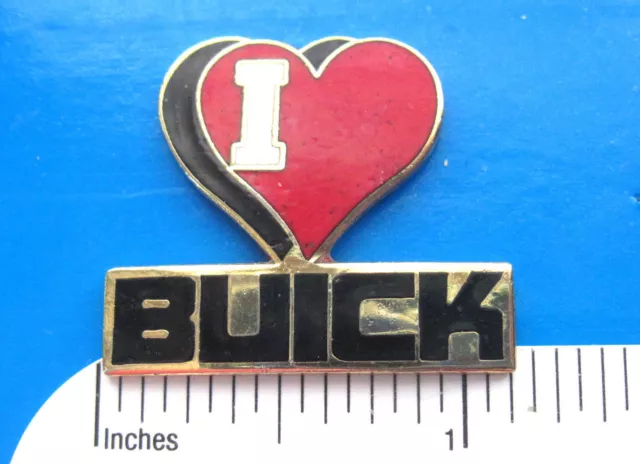 I (heart) LOVE  BUICK - hat pin , hatpin , lapel pin , tie tac  GIFT BOXED