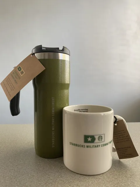 Stanley + Starbucks Military Commitment Collection - Double Walled Army  Green 20 Fluid Ounce Travel Mug - Limited Release, Proudly Serving Those  Who Serve 
