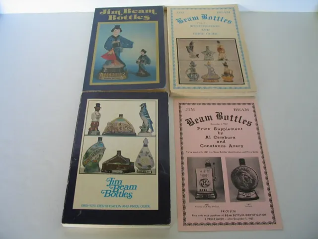3 Jim Beam Bottle Books 1978, 1969-70, 1967 Bottle Identification & Price Guides