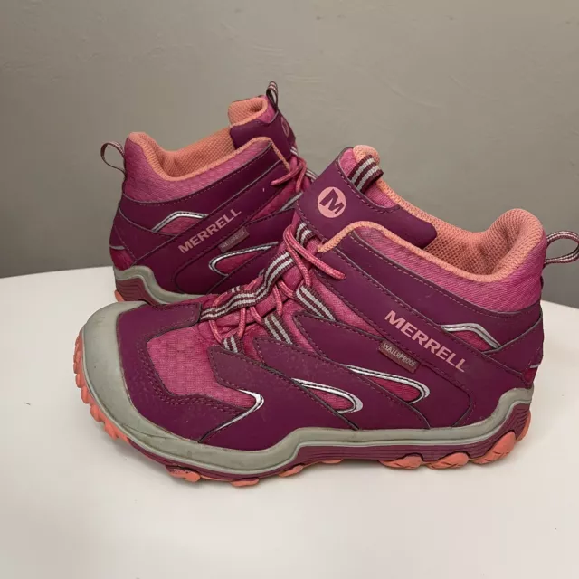 MERRELL CHAMELEON 7 Access Mid Hiking Boots - Pink Shoes Waterproof ...