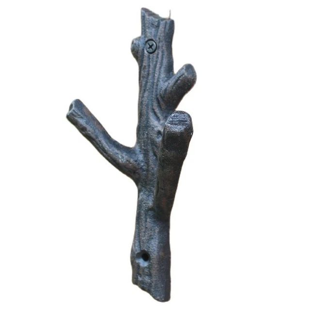 Vintage Tree Branch Wall Hook Design Home Garden Decor Cast Iron For Coat Hats