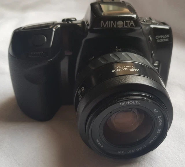 Appareil Photo MINOLTA DYNAX 500 SI Avec Zoom AF 28-80mm - État Quasi Neuf Des Années 80 !