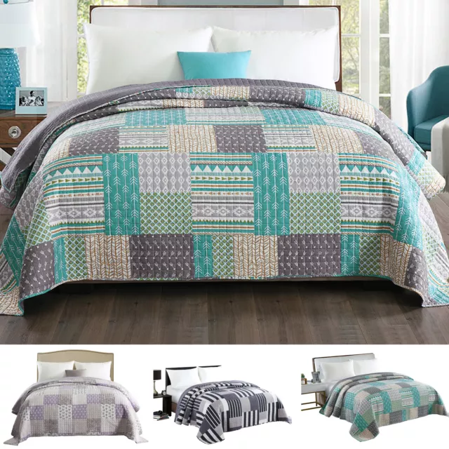 Tagesdecke Plaid Bettdecke Doppelseitig Bettüberwurf Sofadecke Steppdecke Decke