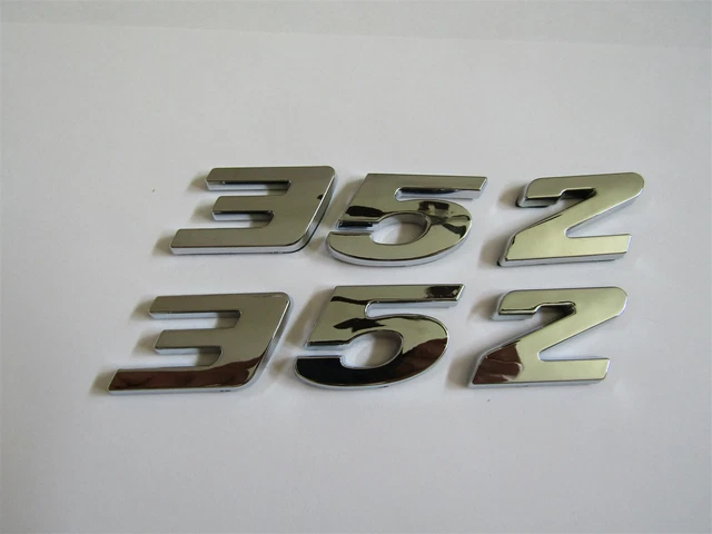 FORD 352 GALAXIE Fairlane Engine Id Fender Hood Scoop Trunk Emblems ...