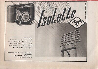 Agfa Isolette Advertising  1940 