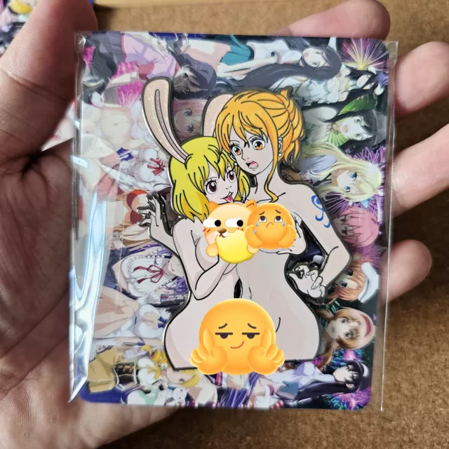 Rare One Piece Nami & Carrot Limited Metal Badge Pin Anime Collectible